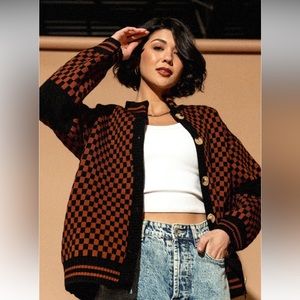 Dressed in lala grandpa cardigan black/brown